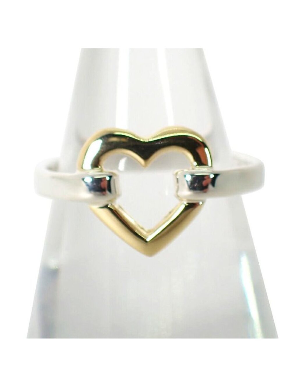 Tiffany & Co 925/750 Open Heart Ring